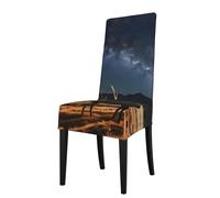 Protection Seat Cover for Dining Chair -Removable/Stretch Elk in The Meadow Print Chair Cover, for Kitchen, Office