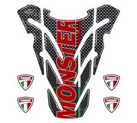 Protection TANK PAD Sticker Resin compatible with Ducati MONSTER 696 796 1100 Tank Pad PROTECTIVE 3D
