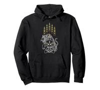 Protection Tattoo Muay Thai Sak Yant Tiger Warrior Pullover Hoodie
