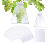 Protective Bags for Fruit Trees, Breathable Reusable Protective Devices, Mesh Barrier, Pack of 100, Grape Protection and Fruit Cover, for Grapes, Tomatoes, Strawberries, Vegetables, Mango
