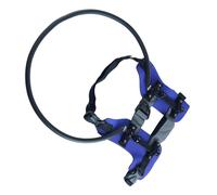 Protective Blind Dog Harness, Navigation Collar with Reflective Strips for Visually Impaired Dogs, Anti-Collision Ring for Animals, for Walking, Travel, Education, Outdoor and