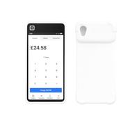 Protective Bumper Case and Screen Protector for Square Handheld (White)