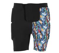 Protective Butt Pads, Eva Snowboarding Padded Shorts High Elastic Caica Light Fabric Breathable Padded Shorts for Skating, Skiing, Roller Skating, Skateboarding (Bicolor)