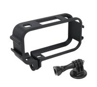 Protective Cage for Insta360 X6 Camera Expansion Frame with Cold Shoe Mount Adapter Camera Accessories，Horizontal black