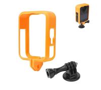 Protective Cage for Osmo 360, Drop-Resistant Camera Case with Cold Shoe Mount, Expandable Plastic Frame, Shockproof Handheld Rig (orange style A)
