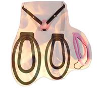 Protective Cage Fufu Clip Fitness Set, 2PCS with 1 Yoga Belt, Breathable Adjustable Invisible Protection Set -A32UK (Black)