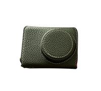 Protective Camera Bag, Stylish Anti-Scratch PU Leather Case with Built-in Thread Hole for V1 Camera for Professional Use (Green)