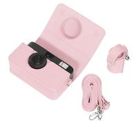 Protective Camera Case Compatible with Kodak Ektar H35 H35N Ultra F9 VIBE 501F, Custom Fit Instant Accessories with PU Leather Film Storage Bag, Vintage Cover with Adjustable Shoulder Strap (Pink)