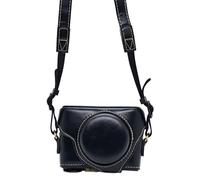 Protective Camera Case For Sony RX100 M7 / RX100 VII,Full Body Camera Retro PU Leather Case Bag with Removable Adjustable Strap (Black)