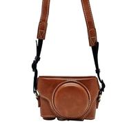 Protective Camera Case For Sony RX100 M7 / RX100 VII,Full Body Camera Retro PU Leather Case Bag with Removable Adjustable Strap (Brown)