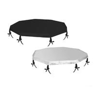 Protective Canopy Cover for Dog Playpens with 8 Panels Made of Thick Oxford Fabric to Shield For Pets from Harsh Weather (Silver)