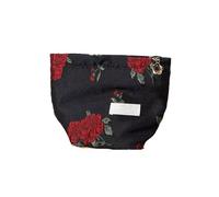 Protective Canvas Toiletry Bag Multipurpose for Active Essentials Flower Makeup Bag, Small, Mass Beauty