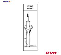 Shock Absorber Dust Cover Kit fits DACIA LOGAN EXPRESS Front 1.4 1.6 1.5D KYB