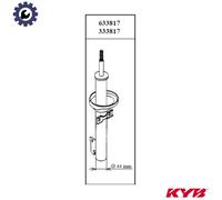 Shock Absorber Dust Cover Kit fits DACIA LOGAN EXPRESS Front 1.4 1.6 1.5D KYB