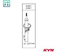 Shock Absorber Dust Cover Kit fits DACIA LOGAN EXPRESS Front 1.4 1.6 1.5D KYB