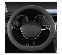 Protective Case 36CM D Shape Suede Leather Car Steering Wheel Protective Cover Size S For Civic For Ciimo For Jade Auto Accessories Steering Hood(Red-Brown-Panel)