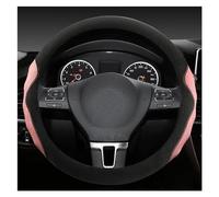 Protective Case 36CM Suede Leather Car Steering Wheel Cover Size S For Civic For Ciimo For Jade Auto Interior Accessories Steering Hood(PINK)