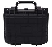 Protective Case Black 27x24.6x12.4cm Polypropylene ABS with 3 Foam Inserts Valve