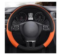 Protective Case Car Steering Wheel Cover D/O Shape 36cm PU Leather Steering Wheel Protective Cover For Civic For Ciimo For Jade Steering Hood(ORAGE O SHAPE)