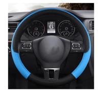 Protective Case Car Steering Wheel Cover D/O Shape 36cm PU Leather Steering Wheel Protective Cover For Civic For Ciimo For Jade Steering Hood(BLUE O SHAPE)