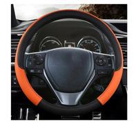 Protective Case Car Steering Wheel Cover Leather Auto Interior Accessories For Toyota For Scion IM 2016 For Auris 2013-2016 Steering Hood(Orange)