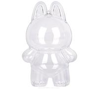 Protective Case Compatible for LABUBU,Doll Case Cover,Crystal-Clear Hard Display Box with Keychain,Doll Hobby Display Cases for Standing 2 (Doll Not Included)