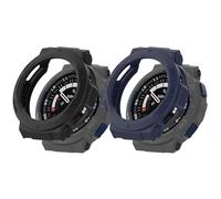 Protective Case Compatible with Amazfit Active Edge Protection, Anti-Stain, Scratch-Resistant, Shockproof Case Protective Case for Amazfit Active Edge A2212 Accessories (Black + Blue)