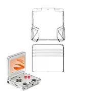 Protective Case Compatible with Anbernic RG34XXSP, Soft TPU Clear Cover, Shockproof Skin for Handheld Game Console, Lightweight Shell for Gaming Travel (Clear)