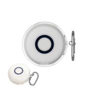 Protective Case Compatible with Anker Soundcore Sleep A30 Earbuds, TPU Case, 360° Shockproof, Waterproof & Sweatproof with Carabiner for Portability (Transparent)