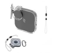 Protective Case Compatible with Anker Soundcore Work Recorder, Magnetic Snap-Open PC Cover, Dustproof Storage Sleeve with Lanyard and Carabiner