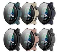 Protective Case Compatible with Coros Pace Pro Case with Screen Protector, All-Round Protection Hardness PC with Tempered Glass Case for Coros Pace Pro (Pack of 6)