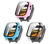 Protective Case Compatible with Cosmo JrTrack 5, PC Hard Case with Tempered Glass Film, Protective Accessories, Scratch-Resistant Case (Pack of 3)