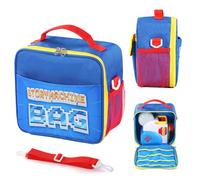 Protective Case Compatible with Little-Tike Story Dream Machine Books Starter Set, Toys Travel Carrying Bag with Shoulder Strip for Storytime Play Machine for Books Little Character Storage(Blue)