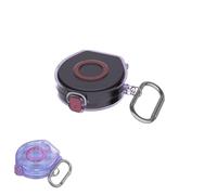 Protective Case Compatible with Oura Ring 4/5 Charger, One-Piece Flip Cover with Carabiner, 360 Anti-Drop Shockproof Shell, Water Resistant Travel Accessory for Smart Ring Charging Box (Purple)