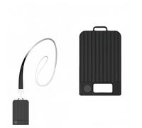 Protective Case Compatible with PLAUD Note/Plaud Note pro Recorder, Magnetic PC Case with Lanyard & Carabiner (Black)
