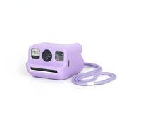 Protective Case Compatible with Polaroid GO Camera - Silicone Soft Skin-Friendly Cover, Includes Wrist Strap (Purple)