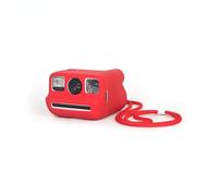 Protective Case Compatible with Polaroid GO Camera - Silicone Soft Skin-Friendly Cover, Includes Wrist Strap (Red)