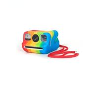 Protective Case Compatible with Polaroid GO Camera - Silicone Soft Skin-Friendly Cover, Includes Wrist Strap (Rainbow Color)