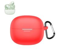 Protective Case Compatible with REDMI Buds 8, 2mm Thickness Shockproof Cover, Wireless Charging Compatible Skin for Earbud Case, Travel Sports Accessory，Red