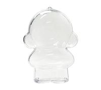 Protective Case Compatible with SKULLPANDA Winter Symphony, Clear Display Storage Case Acrylic Cover with Silicone Strap Fit for SKULLPANDA Winter Symphony Series Plush (Doll is not Included)