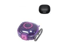 Protective Case Compatible with Soundcore P40i, Shockproof Cover with Stand and Carabiner, Waterproof Hard Shell for Earbud Charging Box，Purple