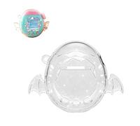Protective Case Compatible with Tamagotchi Paradise, Clear PC Shell with Stand, Cute Cover for Virtual Pet, Desktop Decoration for Girls (Glitter Devil)