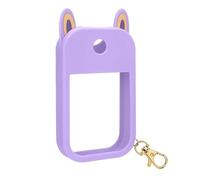 Protective Case Compatible with Touchland Hand Sanitizer Spray,Silicone Hand Sanitizer Spray Cover Holder with Keyring for Touch Land Mist 1FL OZ /30ML(Purple)