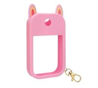 Protective Case Compatible with Touchland Hand Sanitizer Spray,Silicone Hand Sanitizer Spray Cover Holder with Keyring for Touch Land Mist 1FL OZ /30ML (Pink)