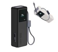 Protective Case Compatible with Xiaomi 20000mAh 165W Power Bank, 1.5mm Thin Shockproof Cover with Lanyard, Washable Skin for Portable Charger, Travel Daily Accessory (Black)