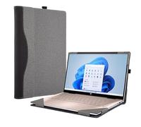 Protective Case Cover for Hp Pavilion X360 Convertible 14-dy Laptop 14t-ek 14-ek 2-in-1 [Not Other Models] Notebook Sleeve Computer Bag Protective PU Leather Shell (Light Grey)