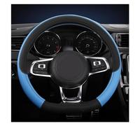 Protective Case D Shape 36CM Car Steering Wheel Cover PU Leather Steering Wheel Protective Cover For Civic For Ciimo For Jade Steering Hood(BLUE D SHAPE)