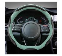 Protective Case D Shape Car Steering Wheel Cover Leather Auto Interior Accessories For Kia KX5 For Sportage 4 For MK4 2017-2022 Steering Hood(GREEN)
