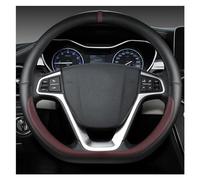 Protective Case D Shape Car Steering Wheel Protective Cover For Geely For Borui For Boyue For Atlas Auto Interior Accessories Car Steering Wheel Cover(WINE RED)