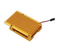 Protective Case, Durable Aluminium Alloy Protection Casing Easy Installation Quick Heat Dissipation Enclosure Cover with Dual Cooling Fan for Raspberry Pi 4